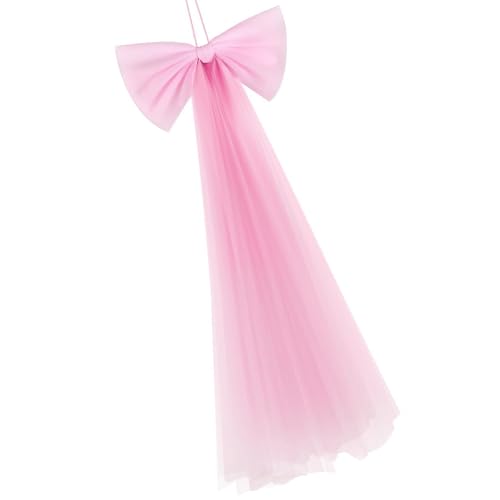 PEPWE Dekorative Schleife, 73 x 34 cm, große Organza-Schleife, Schultüte, Bowknot für Hochzeit, Dekoration, Mädchen, erste Feier, Schultüte, Dekoration PEPWE Dekorative Schleife, 73 x 34 cm, große Organza-Schleife, Schultüte, Bowknot für Hochzeit, Dekoration, Mädchen, erste Feier, Schultüte, Dekoration von PEPWE