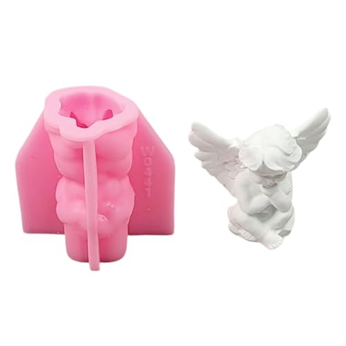 PEPWE Engelsfiguren, Silikon, 3D-Engelsformen, handgefertigt, Ornament-Formen, Gießformen für Tischdekoration von PEPWE