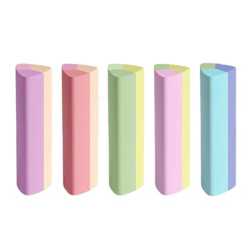 PEPWE Radiergummi, Cartoon-Dreiecke, Radiergummi, weicher Radiergummi, ästhetischer Radiergummi, 5 Stück PEPWE Radiergummi, Cartoon-Dreiecke, Radiergummi, weicher Radiergummi, ästhetischer Radiergummi, 5 Stück von PEPWE