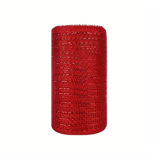 PEPWE Valentinstag-Mesh-Band mit Metallic-Effekt, zum Verpacken von Geschenken, dekoratives Band für Kranzverpackung, breites Band PEPWE Valentinstag-Mesh-Band mit Metallic-Effekt, zum Verpacken von Geschenken, dekoratives Band für Kranzverpackung, breites Band von PEPWE