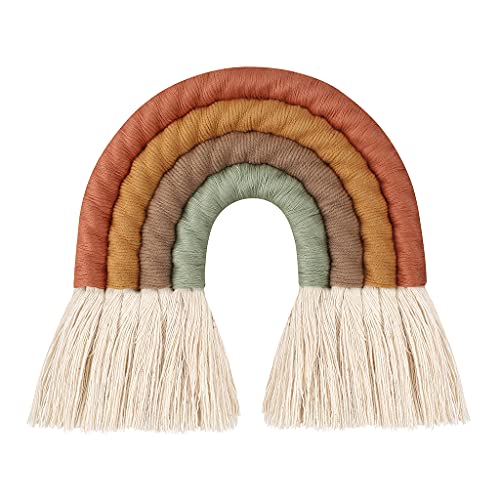 Regenbogen-Wandbehang, Ornament, handgefertigt, gewebt, Heimdekoration für Kinderzimmer von PEPWE