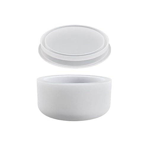 Silikonform mit abnehmbarem Deckel zum Basteln, Silikonglas mit Deckelhaltern von PEPWE
