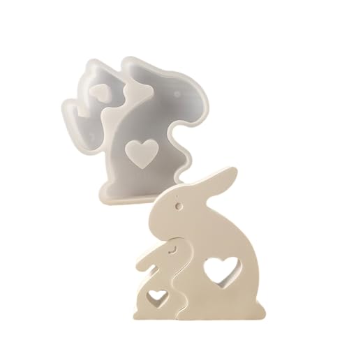 Silikonformen für Epoxidharz, Seifenherstellung, 3D-Kaninchen, Silikonformen für Schokolade, Fondant, Backen Silikonformen für Epoxidharz, Seifenherstellung, 3D-Kaninchen, Silikonformen für Schokolade, Fondant, Backen von PEPWE