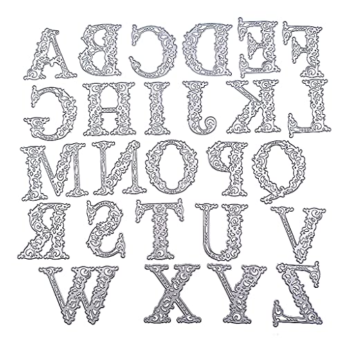 Stanzrahmen mit 26 Buchstaben, Karbonstahl, zum Schneiden von Dekorationen, Prägungen, Papier, Kartenherstellung, Leuchtkästen Stanzrahmen mit 26 Buchstaben, Karbonstahl, zum Schneiden von Dekorationen, Prägungen, Papier, Kartenherstellung, Leuchtkästen von PEPWE