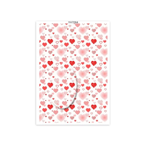 Transferpapier zum Valentinstag, 95 x 138 mm, für die Herstellung von Ton, Ohrringen, Halsketten, wasserlöslichen Papier-Ton, Transferblätter Transferpapier zum Valentinstag, 95 x 138 mm, für die Herstellung von Ton, Ohrringen, Halsketten, wasserlöslichen Papier-Ton, Transferblätter von PEPWE