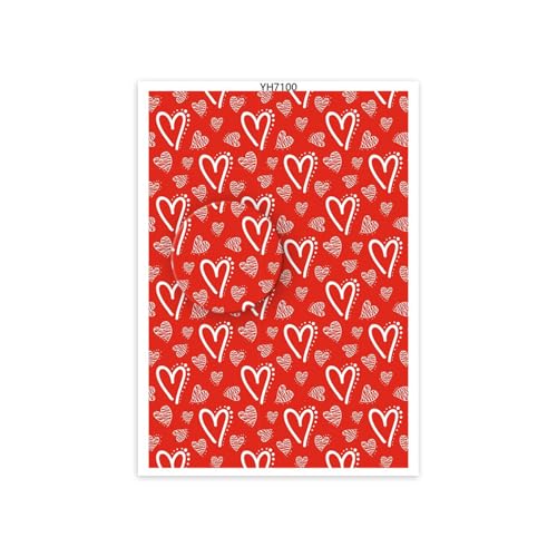 Transferpapier zum Valentinstag, 95 x 138 mm, für die Herstellung von Ton, Ohrringen, Halsketten, wasserlöslichen Papier-Ton, Transferblätter Transferpapier zum Valentinstag, 95 x 138 mm, für die Herstellung von Ton, Ohrringen, Halsketten, wasserlöslichen Papier-Ton, Transferblätter von PEPWE