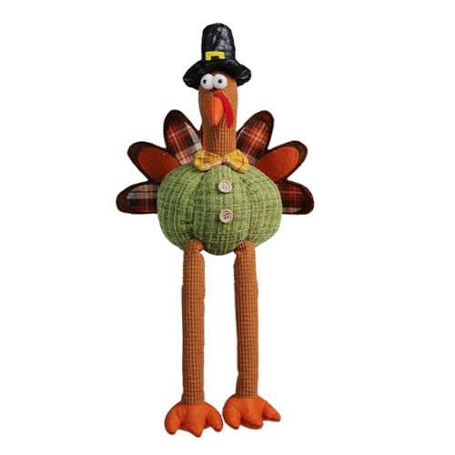Truthahnpuppen zum Aufhängen, Beine, Truthahnpuppen für Thanksgiving, Zuhause, Schreibtisch, Regal, Dekoration, Ernte, Festival, Partyzubehör von PEPWE