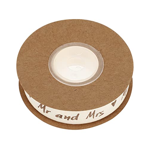1 Rolle Baumwollband für Blumendekoration Bedrucktes Bändchen für Diy Bastelprojekte zum Verpacken von Geschenken für Schleifen Glatte Oberfläche kein Bügeln Erforderlich von PERSELOSO