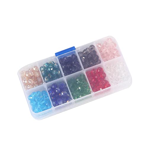 PERSELOSO 1 Packung Bunte Glasperlen Bicone Set Schmuck Bastelzubehör für Armbänder DIY Projekte Praktischer Aufbewahrungsbox PERSELOSO 1 Packung Bunte Glasperlen Bicone Set Schmuck Bastelzubehör für Armbänder DIY Projekte Praktischer Aufbewahrungsbox von PERSELOSO