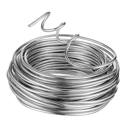 PERSELOSO 1 Rolle Aluminiumdraht Biegsamer Basteldraht für Schmuckherstellung DIY Projekte Skulpturen Kranzherstellung und Floristik Flexibles für Kreative Designs von PERSELOSO