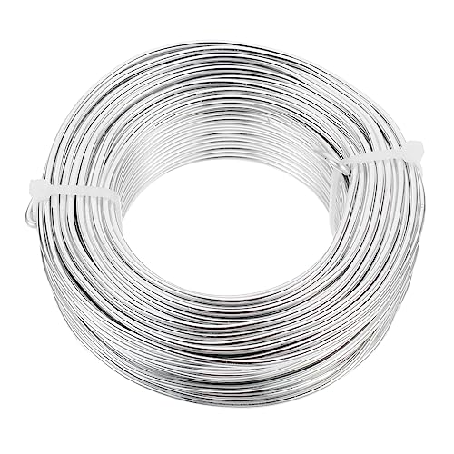 PERSELOSO 1 Rolle Biegbarer Aluminiumdraht für Bastelarbeiten Schmuckherstellung und Blumenarrangements Hochflexibel Leicht und Rostfrei für Kreative DIY Projekte und Dekorationen von PERSELOSO