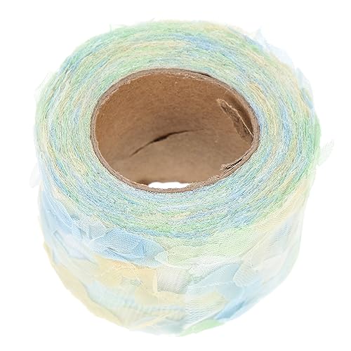 PERSELOSO 1 Rolle Chiffon Rosenblüten Stoffapplikation für Haaraccessoires Vielseitig Einsetzbar für DIY Kleidung Puppen Dekoration und Mehr von PERSELOSO