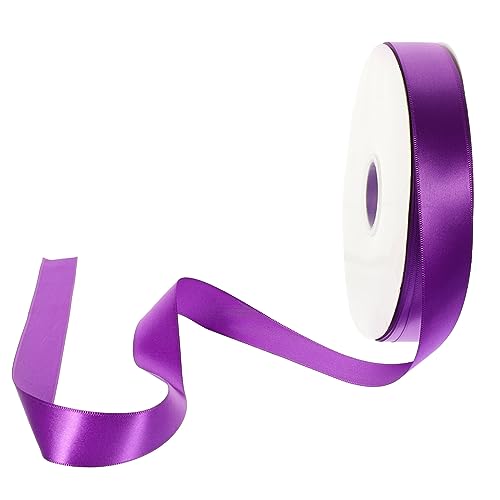 PERSELOSO 1 Rolle Dekoratives Geschenkband Lila Hochwertiges Bastelmaterial für Blumensträuße Hochzeit Geburtstagsfeiern und Yards pro Rolle für Schleifen und Verpackungen von PERSELOSO