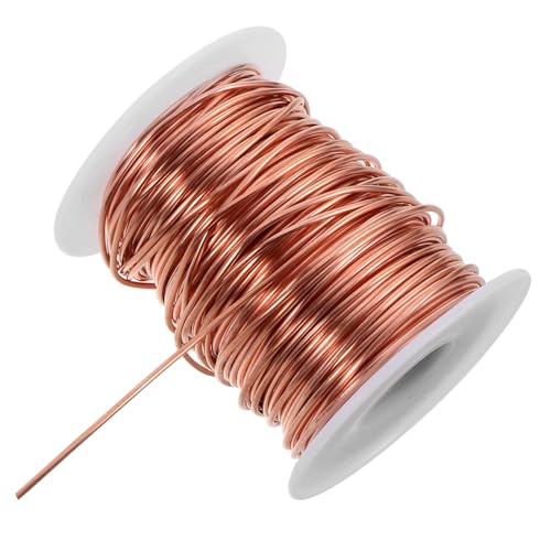 PERSELOSO 1 Rolle Flexibler Kupferdraht für Schmuck und Gartenarbeiten Vielseitig Einsetzbar für DIY Projekte Elektrokultur und Pflanzenwachstum Zuverlässiges Lötmaterial von PERSELOSO