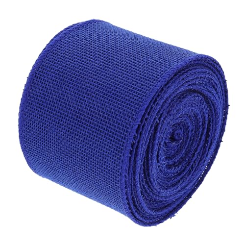 PERSELOSO 1 Rolle Gurtbandimitat aus Leinen Bastelband machen natürliches Band Sackleinenband Jutestoff Bänder für Handwerk Band für Kranz Stoffband Polyester Blue PERSELOSO 1 Rolle Gurtbandimitat aus Leinen Bastelband machen natürliches Band Sackleinenband Jutestoff Bänder für Handwerk Band für Kranz Stoffband Polyester Blue von PERSELOSO