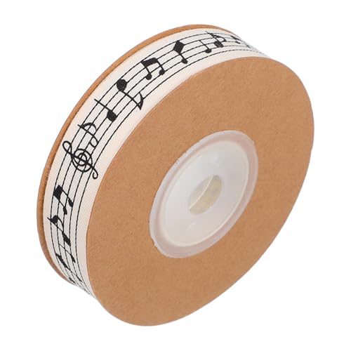 PERSELOSO 1 Rolle Musik Baumwollband Bunte Dekorationsschleifen für Partypackaging Blumenverpackung und Bastelprojekte Wiederverwendbar und Einfach Zuzuschneiden von PERSELOSO