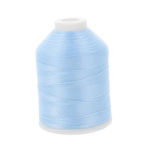 PERSELOSO 1 Rolle Nähgarn Blau Leuchtendes Polyester Stickgarn für Kleidung für Maschinenstickerei Handarbeiten Armbänder und Kreative Dekorationen von PERSELOSO