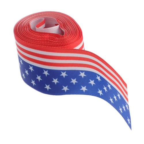 PERSELOSO 1 Rolle Patriotisches Dekorationsband Geschenkband für Unabhängigkeitstag und Memorial Day Yards X für Diy Bastelprojekte und Festliche Dekorationen von PERSELOSO