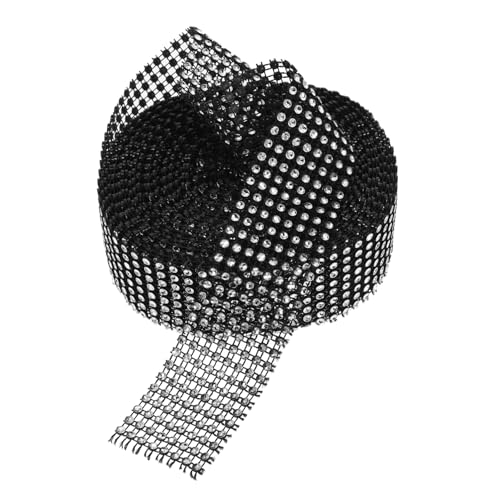 PERSELOSO 1 Rolle Rhinestone Dekoband Selbstklebend Reihiges Glitzerband für DIY Bastelprojekte Hochzeitsdekoration Kleidung Schuhe und Schwarz mit Silber PERSELOSO 1 Rolle Rhinestone Dekoband Selbstklebend Reihiges Glitzerband für DIY Bastelprojekte Hochzeitsdekoration Kleidung Schuhe und Schwarz mit Silber von PERSELOSO