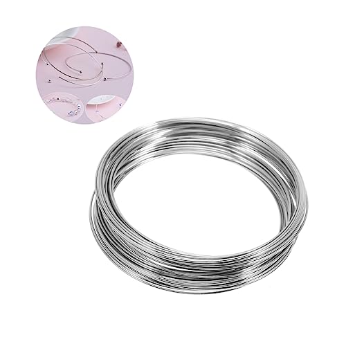 PERSELOSO 1 Rolle Silberne Drähte für DIY Armbänder Hochwertiges Schmuckmaterial für Damen für Kreative Projekte Leicht und Hautfreundlich PERSELOSO 1 Rolle Silberne Drähte für DIY Armbänder Hochwertiges Schmuckmaterial für Damen für Kreative Projekte Leicht und Hautfreundlich von PERSELOSO