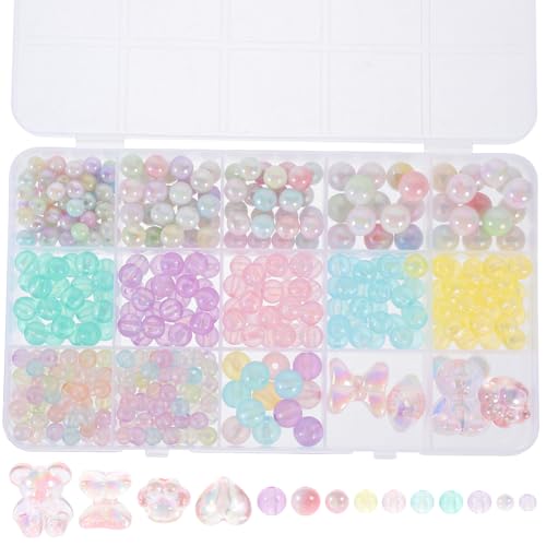 PERSELOSO 1 Satz Acrylperlen Set für DIY Schmuckherstellung Nachtleuchtende Spacerperlen für Armbänder und für Kreative Bastelprojekte von PERSELOSO