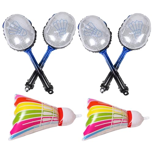 PERSELOSO 1 Satz Aufblasbare Badminton Ballons Aluminiumfolie Sportliche Geburtstagsdekorationen Inflatable Shuttlecocks für und Partys für Sportmotto Feiern PERSELOSO 1 Satz Aufblasbare Badminton Ballons Aluminiumfolie Sportliche Geburtstagsdekorationen Inflatable Shuttlecocks für und Partys für Sportmotto Feiern von PERSELOSO