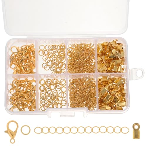 PERSELOSO 1 Satz DIY Schmuckverschluss Gold Metall Kettenverschlüsse für Armbänder für Schmuckherstellung Reparaturen Praktischer Aufbewahrungsbox von PERSELOSO