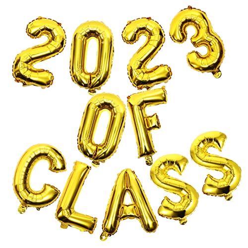 PERSELOSO 1 Satz Dekorativen Ballons für Abschlussfeier Class Of für Fotohintergründe und Partydeko Leicht zu Befestigen an Wänden Fenstern und Türen von PERSELOSO