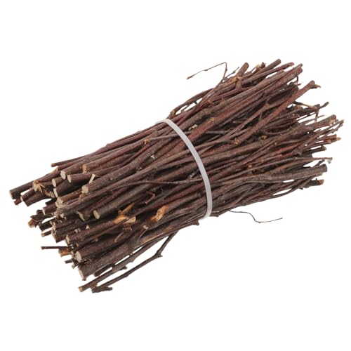 PERSELOSO 1 Satz Natürlichen Holzstäbchen für DIY Projekte Kreative Bastelzweige für Tischdekoration und Handarbeiten für Bastelfans Tiefbraun von PERSELOSO