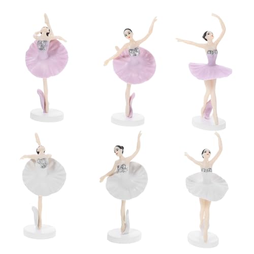 PERSELOSO Tutu 6pcs Kunststoff Ballett Mädchen Kuchen Dekorationen Geburtstag Kuchen Toer Für Mädchen PERSELOSO Tutu 6pcs Kunststoff Ballett Mädchen Kuchen Dekorationen Geburtstag Kuchen Toer Für Mädchen von PERSELOSO