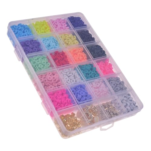 PERSELOSO 1 Schachtel Bunte Soft Perlen für Schmuckherstellung DIY Armbänder Leicht und Langlebig für Kreative Bastelprojekte und von PERSELOSO