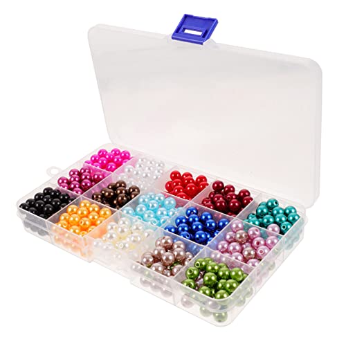 PERSELOSO 1 Schachtel Handgefertigte Runde Perlen Bunte Spacer Perlen für DIY Armbänder und Box für Schmuck Basteln und Heimdekoration PERSELOSO 1 Schachtel Handgefertigte Runde Perlen Bunte Spacer Perlen für DIY Armbänder und Box für Schmuck Basteln und Heimdekoration von PERSELOSO