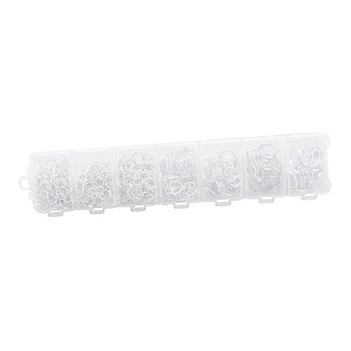 PERSELOSO 1 Schachtel Schmuckzubehör Schlüsselringe Crimpen Diy -schmuck Klein Mit Stapelbar Verbindungsring Schlüsselbundringe Schmuckversorgungen Manuelles Material Diy-ring Metall Silber PERSELOSO 1 Schachtel Schmuckzubehör Schlüsselringe Crimpen Diy -schmuck Klein Mit Stapelbar Verbindungsring Schlüsselbundringe Schmuckversorgungen Manuelles Material Diy-ring Metall Silber von PERSELOSO