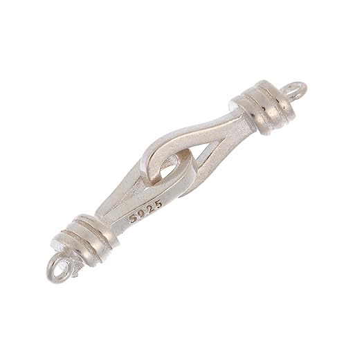 PERSELOSO 1 Stück Armbandverschluss für Verschlüsse Schließe Verbinder Armbandschnalle Halskettenschnalle werkzeug Halskette Verbindungsschnalle DIY-Halsketten-Ergebnisse Silber- Weiß von PERSELOSO