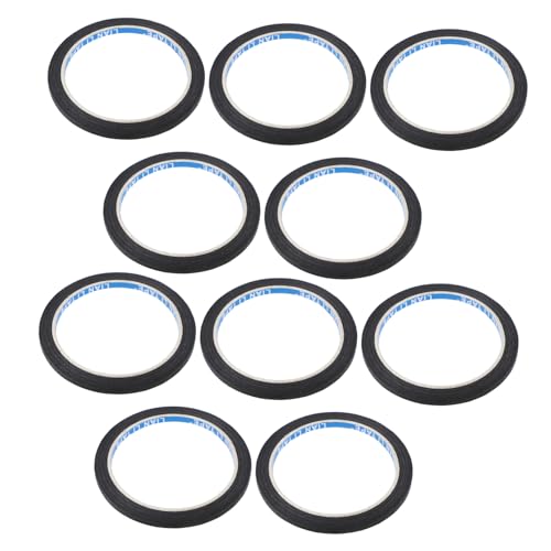 PERSELOSO 10 Rollen Hochtemperatur Masking Tape für Künstler und Maler Schwarz Dünnes Klebeband für Kreative Projekte Fahrzeuglackierung und Präzises Maskieren Zuverlässige Haftung und von PERSELOSO