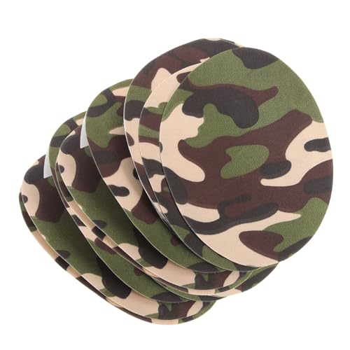 PERSELOSO 10 Stück Camouflage Patches zum Aufbügeln Stoffflicken für Kleidung und Reparaturen Vielseitige Nähpatches für DIY Projekte und Outdoor Aktivitäten von PERSELOSO