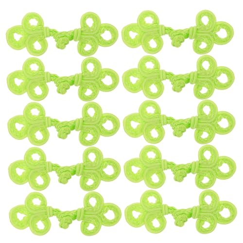 PERSELOSO 10 Stück Chinesische Knöpfe: Handgemachte Cheongsam Chinesische Knotenknöpfe - Dreiblättriger Knebelverschluss - Für Frühlings- Und Sommerkleidung - Cheongsam Accessoire PERSELOSO 10 Stück Chinesische Knöpfe: Handgemachte Cheongsam Chinesische Knotenknöpfe - Dreiblättriger Knebelverschluss - Für Frühlings- Und Sommerkleidung - Cheongsam Accessoire von PERSELOSO
