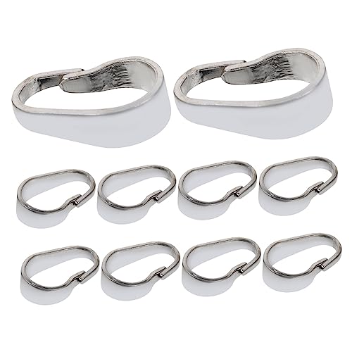PERSELOSO 10 Stück DIY Schmuck Zubehör Quetsch Clips für und Armbänder Sichere und Praktische Verbindungselemente für Kreative Bastelprojekte von PERSELOSO