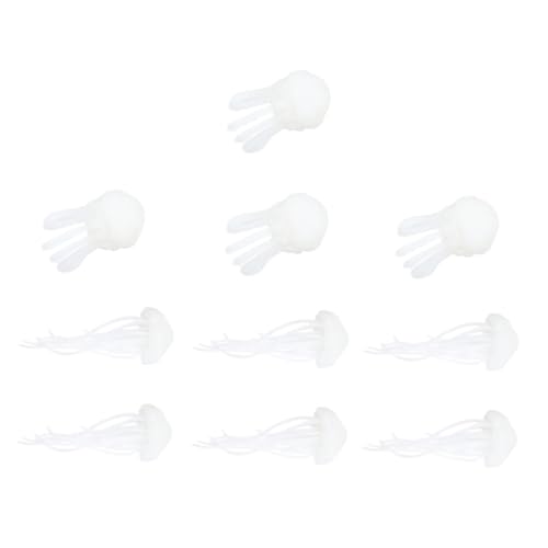 PERSELOSO 10 Stück DIY Teiliges Kristall Epoxidharz Füllmaterial Quallen für Bastelprojekte für Schmuckherstellung Scrapbooking und Dekorationen von PERSELOSO