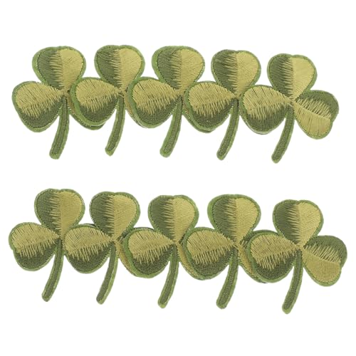 PERSELOSO 10 Stück Grüne Blätter Stickerei Aufnäher St Lucky Stoff Dekorative Applikation Kleeblatt Süße Blumen Kleidung Kleine Blätter Bügelflicken Blatt Stickerei Aufnäher PERSELOSO 10 Stück Grüne Blätter Stickerei Aufnäher St Lucky Stoff Dekorative Applikation Kleeblatt Süße Blumen Kleidung Kleine Blätter Bügelflicken Blatt Stickerei Aufnäher von PERSELOSO