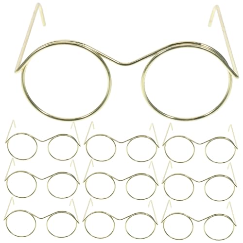 PERSELOSO Mini-Brillen Für Puppen 10 Stück Miniatur-bastelbrillen Für Jungen Und Mädchen Rollenspiele PERSELOSO Mini-Brillen Für Puppen 10 Stück Miniatur-bastelbrillen Für Jungen Und Mädchen Rollenspiele von PERSELOSO