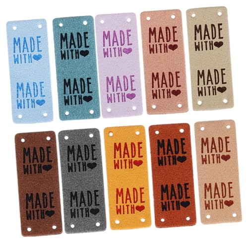 PERSELOSO 10 Stück PU Lederetiketten zum Annähen Handgefertigte Labels für Kleidung Taschen und Handwerk Vielseitige DIY Aufnäh Etiketten für Stricken Häkeln und Mehr PERSELOSO 10 Stück PU Lederetiketten zum Annähen Handgefertigte Labels für Kleidung Taschen und Handwerk Vielseitige DIY Aufnäh Etiketten für Stricken Häkeln und Mehr von PERSELOSO