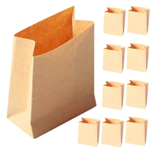 PERSELOSO 10 Stück Puppenhaus-verpackungsbeutel Miniatur-Dinge Plätzchentüten Aus Papier Snacktüten Aus Papier Mini-umschläge Kleine Papiertüten Kekstüten Mini-Dinge Kraftpapier Light Brown PERSELOSO 10 Stück Puppenhaus-verpackungsbeutel Miniatur-Dinge Plätzchentüten Aus Papier Snacktüten Aus Papier Mini-umschläge Kleine Papiertüten Kekstüten Mini-Dinge Kraftpapier Light Brown von PERSELOSO