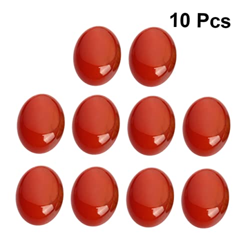 PERSELOSO 10 Stück Red Jade Schmuckzubehör Edelstein Zeitvorräte Trommelsteine und Kristalle Cabochons Perlen zur Schmuckherstellung Steine für die Schmuckherstellung Armbandperlen rot PERSELOSO 10 Stück Red Jade Schmuckzubehör Edelstein Zeitvorräte Trommelsteine und Kristalle Cabochons Perlen zur Schmuckherstellung Steine für die Schmuckherstellung Armbandperlen rot von PERSELOSO