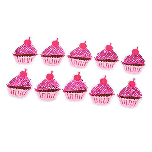 PERSELOSO 10 Stück Teiliges Glitzer Pailletten Eiscreme Cupcake Aufnäher Bügel und Nähpatches für Kleidung Taschen und Bastelprojekte Perfektes DIY Zubehör für Kreative PERSELOSO 10 Stück Teiliges Glitzer Pailletten Eiscreme Cupcake Aufnäher Bügel und Nähpatches für Kleidung Taschen und Bastelprojekte Perfektes DIY Zubehör für Kreative von PERSELOSO