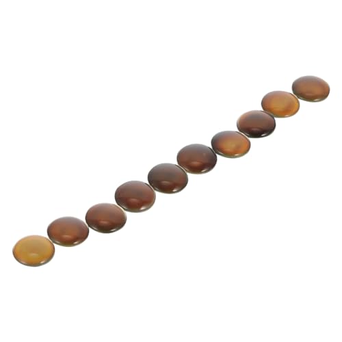 PERSELOSO 10 Stück Temperaturverändernde Patches DIY Edelstein Dekoration Runde Cabochons für Schmuckherstellung und Bastelbedarf von PERSELOSO