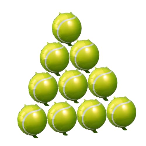 PERSELOSO 10 Stück Tennisball Folienballons Luftdichte Sport Dekoration für Tennis Motto Partys Vielseitige Party Deko und PERSELOSO 10 Stück Tennisball Folienballons Luftdichte Sport Dekoration für Tennis Motto Partys Vielseitige Party Deko und von PERSELOSO