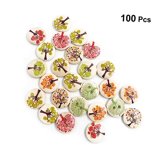 PERSELOSO 100 Stück Holzknöpfe mit Löchern Bunten Obst und Gemüse Mustern für DIY Basteln Scrapbooking und Nähzubehör PERSELOSO 100 Stück Holzknöpfe mit Löchern Bunten Obst und Gemüse Mustern für DIY Basteln Scrapbooking und Nähzubehör von PERSELOSO
