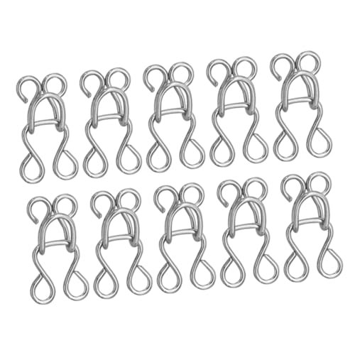 PERSELOSO 100 Stück Metall Haken und Ösen Verschlüsse für Kleidung Unsichtbare Nähverschlüsse für Bhs Kleider Röcke und Hosen PERSELOSO 100 Stück Metall Haken und Ösen Verschlüsse für Kleidung Unsichtbare Nähverschlüsse für Bhs Kleider Röcke und Hosen von PERSELOSO