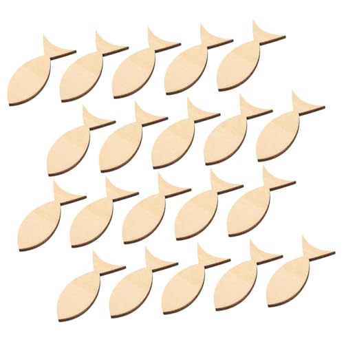 PERSELOSO 100Stücke DIY Holz Ausschnitte Unvollendete Holzspäne Fischform Dekoration für Heimwerker zum Bemalen und Gestalten für Partys und Anlässe PERSELOSO 100Stücke DIY Holz Ausschnitte Unvollendete Holzspäne Fischform Dekoration für Heimwerker zum Bemalen und Gestalten für Partys und Anlässe von PERSELOSO
